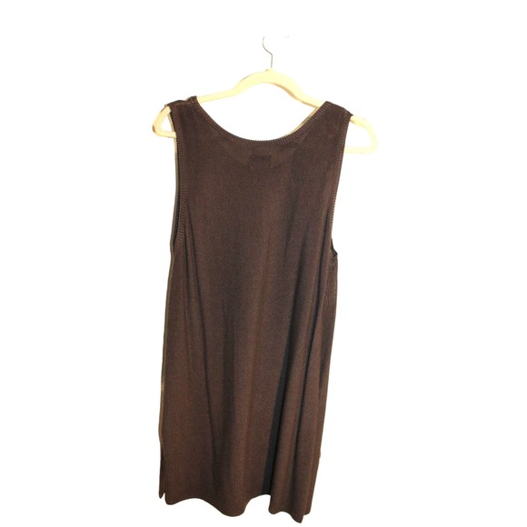 Chico's Brown Sleeveless Pullover Tunic Sweater sz 3 (XL) - Picture 2 of 3